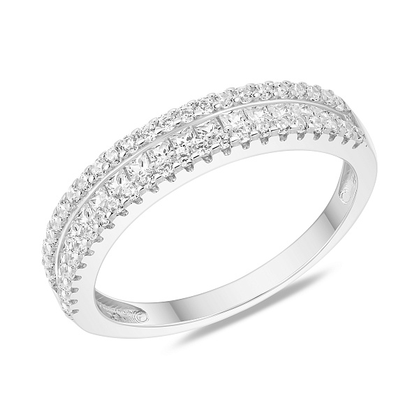 Серебряное кольцо с фианитами (арт. 7501/6546) – изображение 1