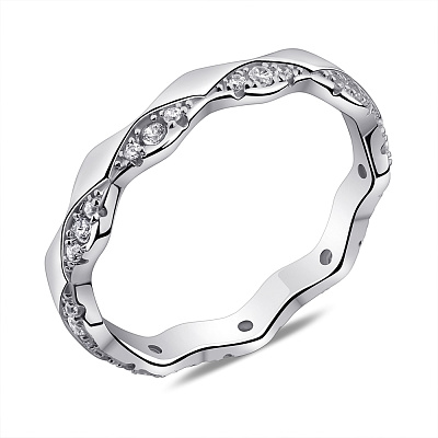 Кольцо из серебра с фианитами (арт. 7501/6607)