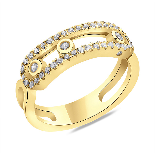 Серебряное кольцо с фианитами (арт. 7501/5974ж) – изображение 1