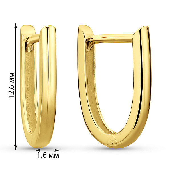 Сережки з жовтого золота (арт. 1091832ж) – зображення 3