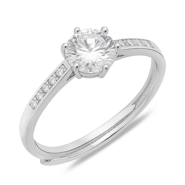 Серебряное кольцо с фианитами (арт. 7501/8080) – изображение 1