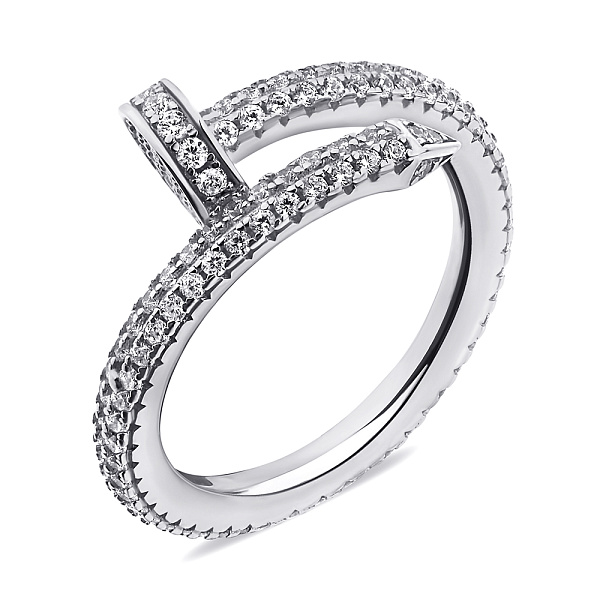 Серебряное кольцо с фианитами (арт. 7501/6448) – изображение 1