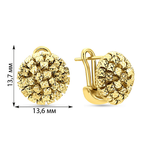 Золоті сережки Francelli (арт. 109732ж) – зображення 3