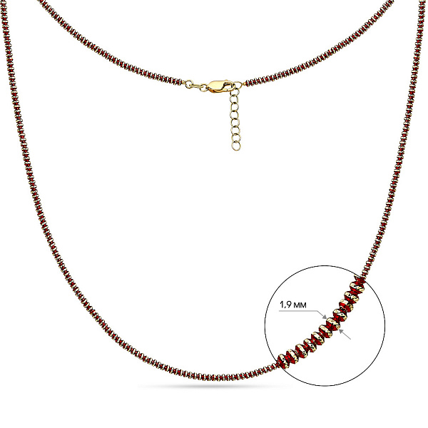 Золотое колье Francelli (арт. 351980жк) – изображение 3