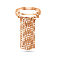 Золота каблучка з ланцюжками (арт. 156394)