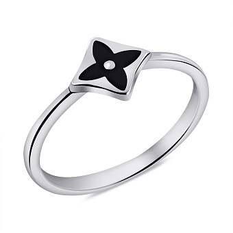 Фото Серебряное кольцо с эмалью (арт. 7501/5358еч)