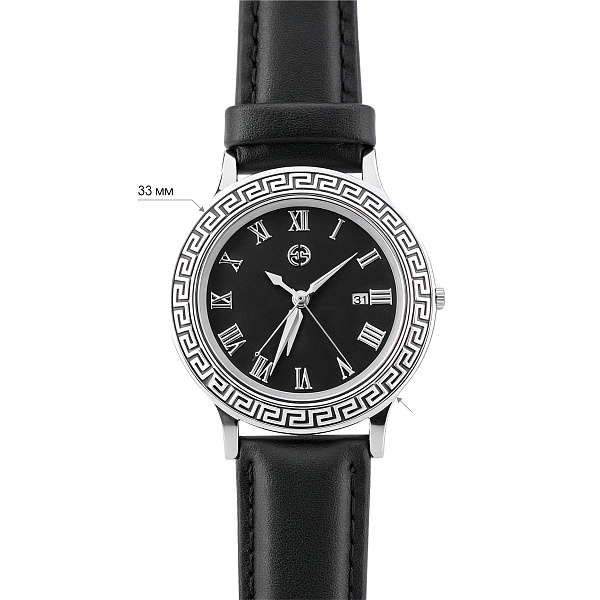 Серебряные часы с эмалью (арт. 7526/325чечч) – изображение 2