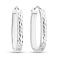 Серьги-кольца из белого золота (арт. 1091570/30б) – изображение 1