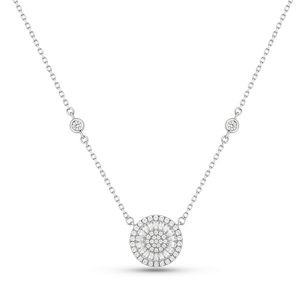 Серебряное колье с фианитами (арт. 7507/2586) – изображение 1