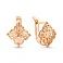 Серьги из красного золота без камней (арт. 1091582) – изображение 1