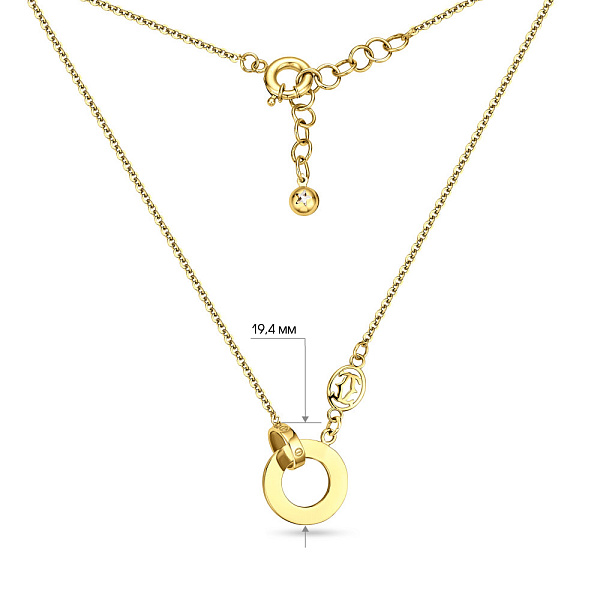 Колье из желтого золота (арт. 352307ж) – изображение 3