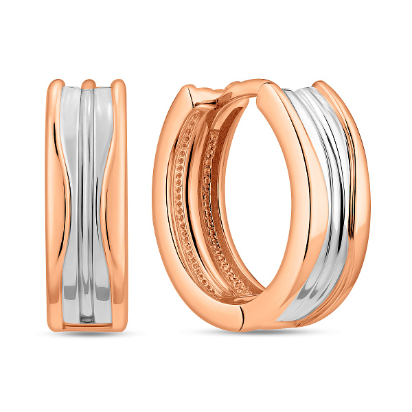 Золотые серьги конго (арт. 111012) – изображение 1