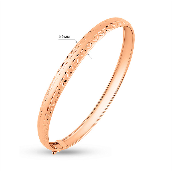 Золотий браслет з алмазною гранню (арт. 340604) – зображення 3