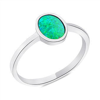 Фото Серебряное кольцо с опалом (арт. 7501/6193Поз)