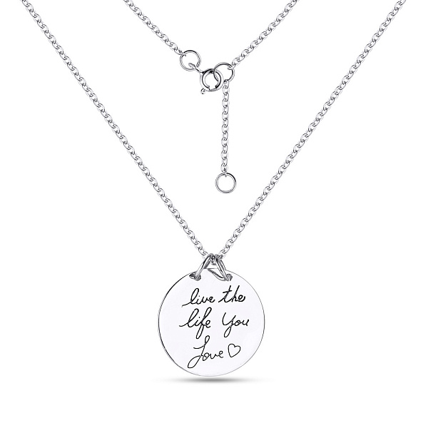 Серебряное колье «Love» (арт. 7507/705) – изображение 2