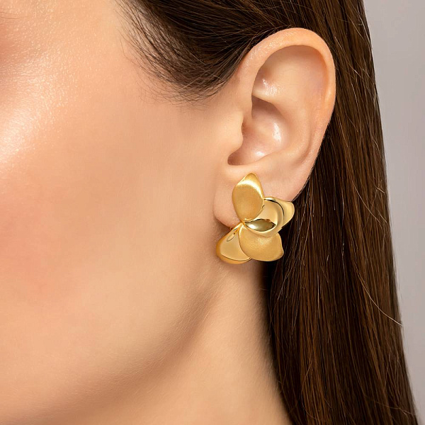 Золотые серьги Francelli (арт. 1091854/1жм) – изображение 3