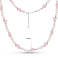 Серебряное колье с жемчугом и с кварцем (арт. 7507/2184898жбПкр) – изображение 3