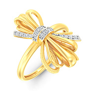 Кольцо Francelli из желтого золота с бриллиантами (арт. К141359010ж)