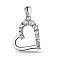 Кулон из серебра Сердце с фианитами (арт. 7503/4021) – изображение 1