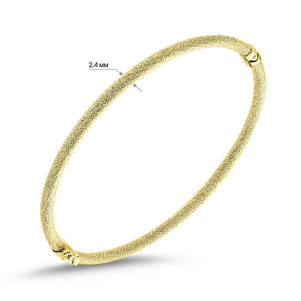 Жесткий золотой браслет (арт. 3261092ж) – изображение 2