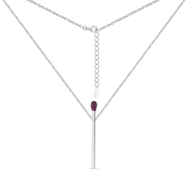 Колье из серебра "Спичка" (арт. 7507/976ак) – изображение 2
