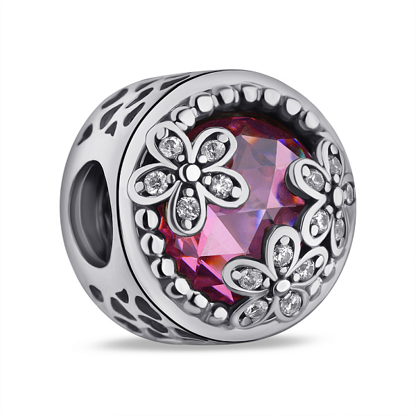 Срібний шарм Квіти (арт. 7903/П5ФР/7064) – зображення 1