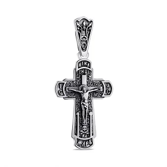 Крестик из серебра с распятием (арт. 7904/166пю)