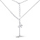 Серебряное колье Бабочка без камней (арт. 7507/2227) – изображение 3