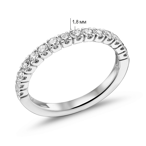 Золотое кольцо с бриллиантами (арт. К341585050б) – изображение 2