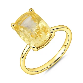 Срібна каблучка з великим фіанітом (арт. 7501/2184850жцж)