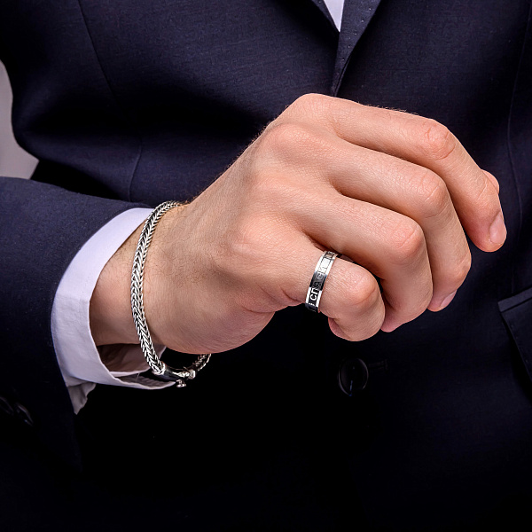 Срібна каблучка "Спаси і Збережи" (арт. 7901/5-0023.0.4) – зображення 5