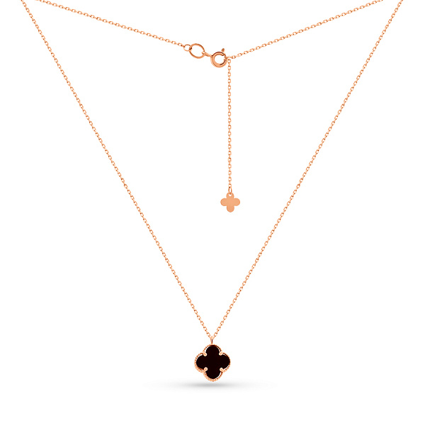 Кольє з червоного золота с ониксом (арт. 361412/10о) – зображення 2
