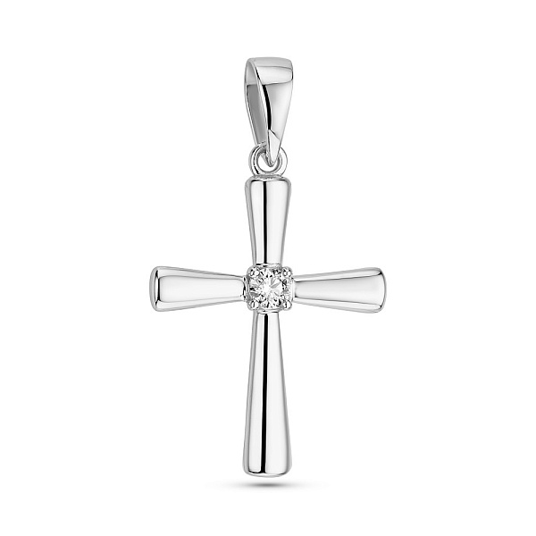 Золотой крестик с бриллиантом (арт. 3111034202) – изображение 1