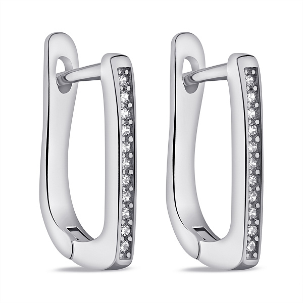 Серебряные серьги с фианитами (арт. 7502/9724) – изображение 1