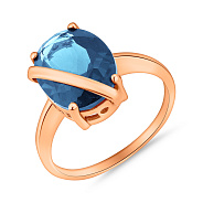 Золотое кольцо с крупным кварцем (арт. 152581Пкс)