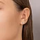 Серьги-пусеты золотые с бриллиантами  (арт. Т011289010б) – изображение 2