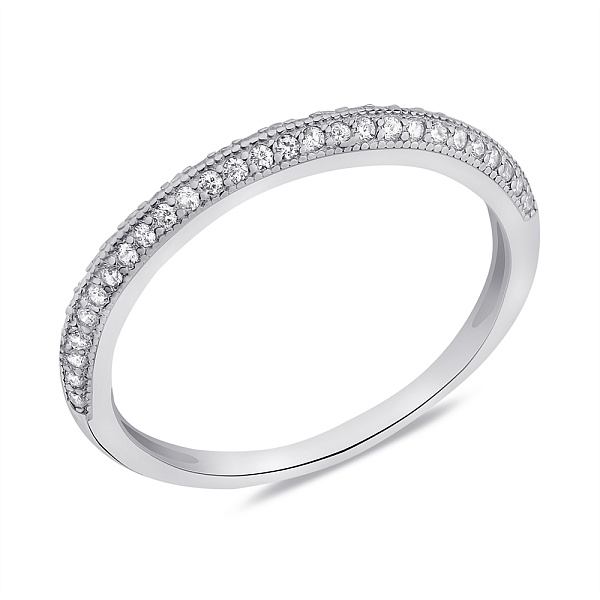 Серебряное кольцо с фианитами (арт. 7501/1361) – изображение 1