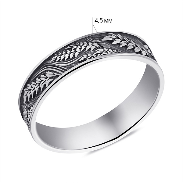 Серебряное кольцо Колосок с чернением (арт. 7901/2276ч) – изображение 2