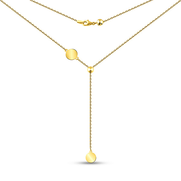 Колье FLY из желтого золота с регулировкой длины (арт. 352692/10ж) – изображение 2