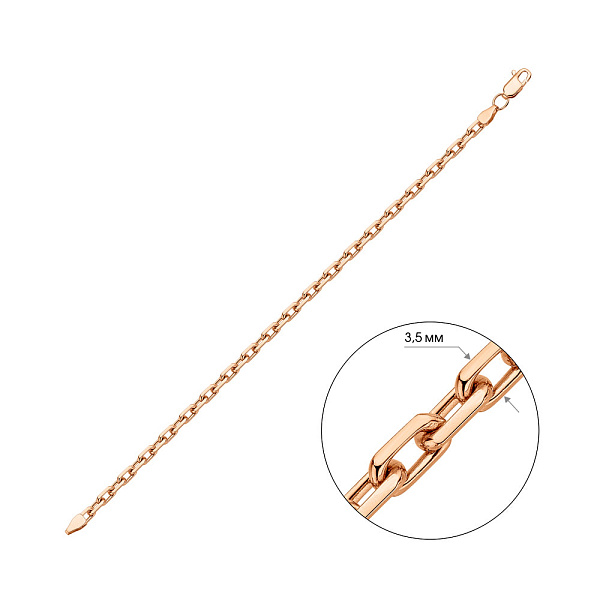 Золотий браслет плетіння Якірне (арт. ц316210) – зображення 3