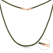 Фото Ювелирный шнурок с золотой застежкой (арт. 112203-4Т)