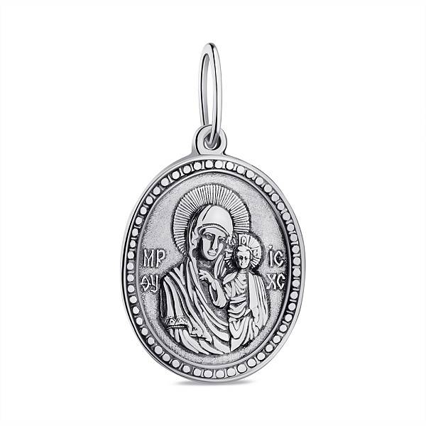 Серебряная ладанка Божья Матерь Казанская (арт. 7917/3382-ч) – изображение 1