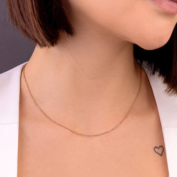 Золотий ланцюжок плетіння Колосок (арт. ц303501) – зображення 2