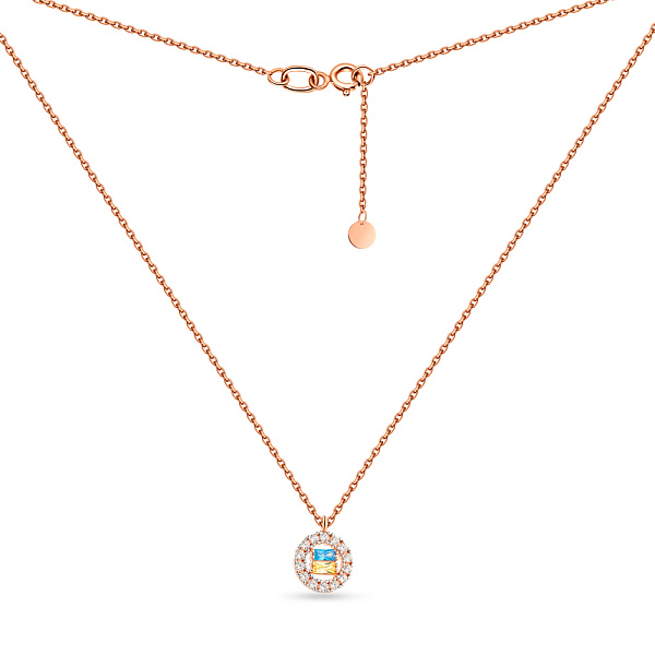 Кольє з червного золота з фіанітами (арт. 361241гж) – зображення 2