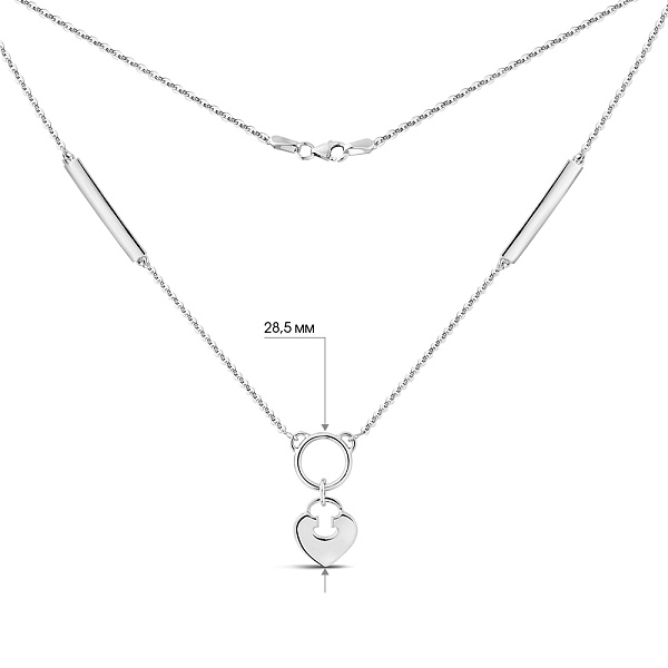 Колье из белого золота  (арт. 351382б) – изображение 3