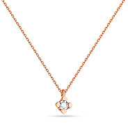 Фото Золотое колье с бриллиантом (арт. Ц011288010)