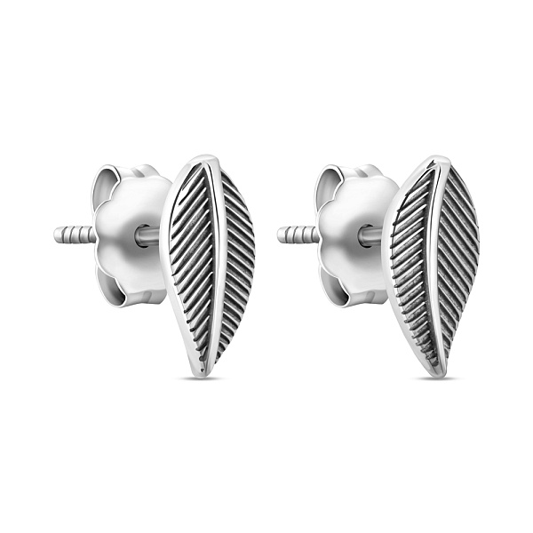 Серьги-пусеты из серебра без камней (арт. 7518/5127) – изображение 1