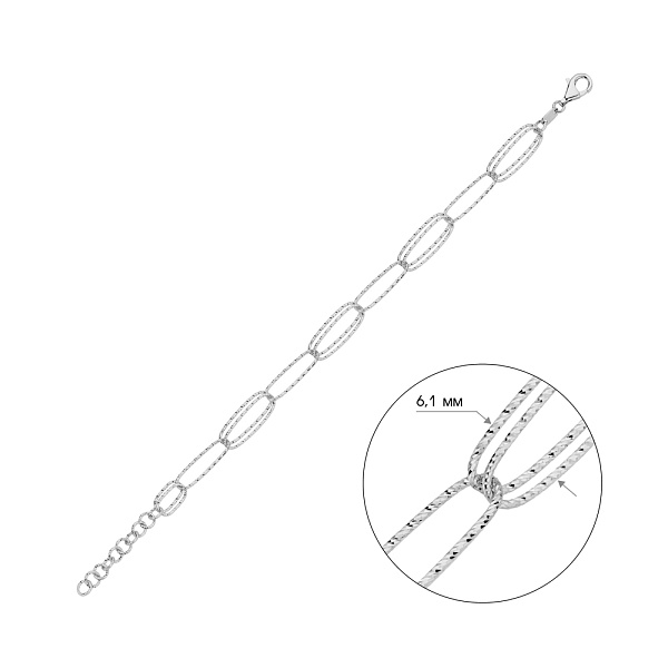 Браслет Francelli из белого золота (арт. 326297б) – изображение 5