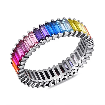 Срібна каблучка з альпінітами (арт. 7501/6500ацв)