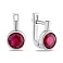 Срібні сережки з рубіном (арт. 7502/1192443Р) – зображення 1